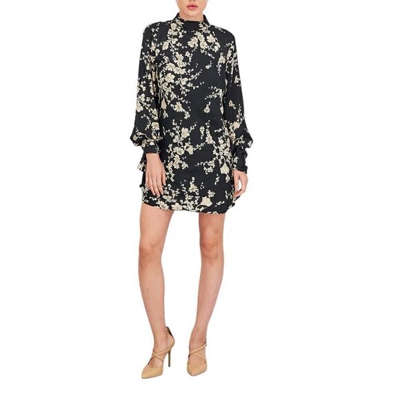 Free People Women’s Aries Printed Cutout Mini Dress in the Size Small - Picture 1 of 15